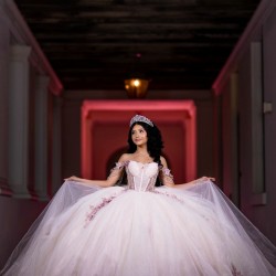 Customized Pink Quinceanera Dress Lace Applique Vestidos De Anos Sweetheart Neck Girl 2024 Ball Gown