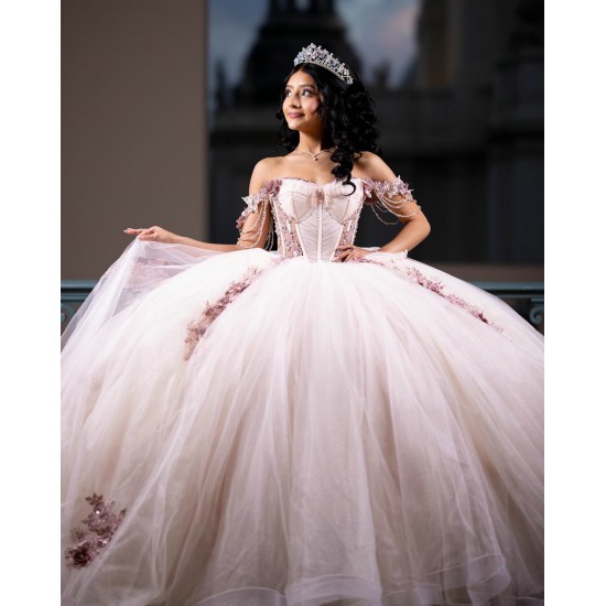 Customized Pink Quinceanera Dress Lace Applique Vestidos De Anos Sweetheart Neck Girl 2024 Ball Gown