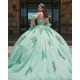Sage Green Quinceanera Dresses Sweetheart Neck 2024 Ball Gown Sleeveless Princess Dress Lace Appliques Vestidos De 15 Anos