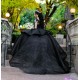 Off Shoulder Black Quince Dress Sweetheart Neck Instagram Gowns Sequin Birthday Party Dresses Lace Appliques Vestidos De 15 Anos
