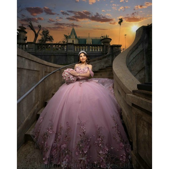 Instagram Dresses Lilac Quince Dress Sweetheart Neck Sweet 15 Gowns Off Shoulder Vestidos De XV Anos With 3D Flowers