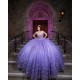 Sweetheart Neck Sweet 15 Gowns Lavende Quinceanera Dress 3D Flowers Wear Pageant Off Shoulder 2024 Ball Gown Princess Dresses