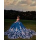 V Neck Quince Dress Navy Blue Vestidos De 15 Anos Sequin Lace Appliques Girl Birthday Gowns Sleeveless Women 2024 Ball Gown